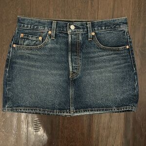 Levi's Indigo Denim Mini Skirt